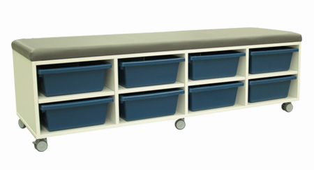 Tote Tray Seat - 8 Trays