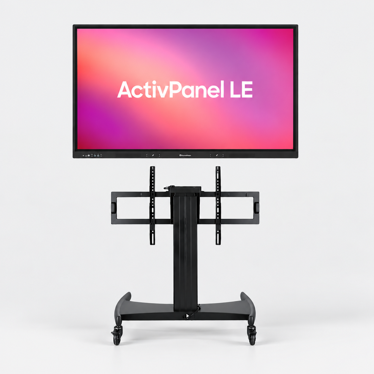 75" Promethean Panel on Mobile Height Adjustable Stand - Batger Australia