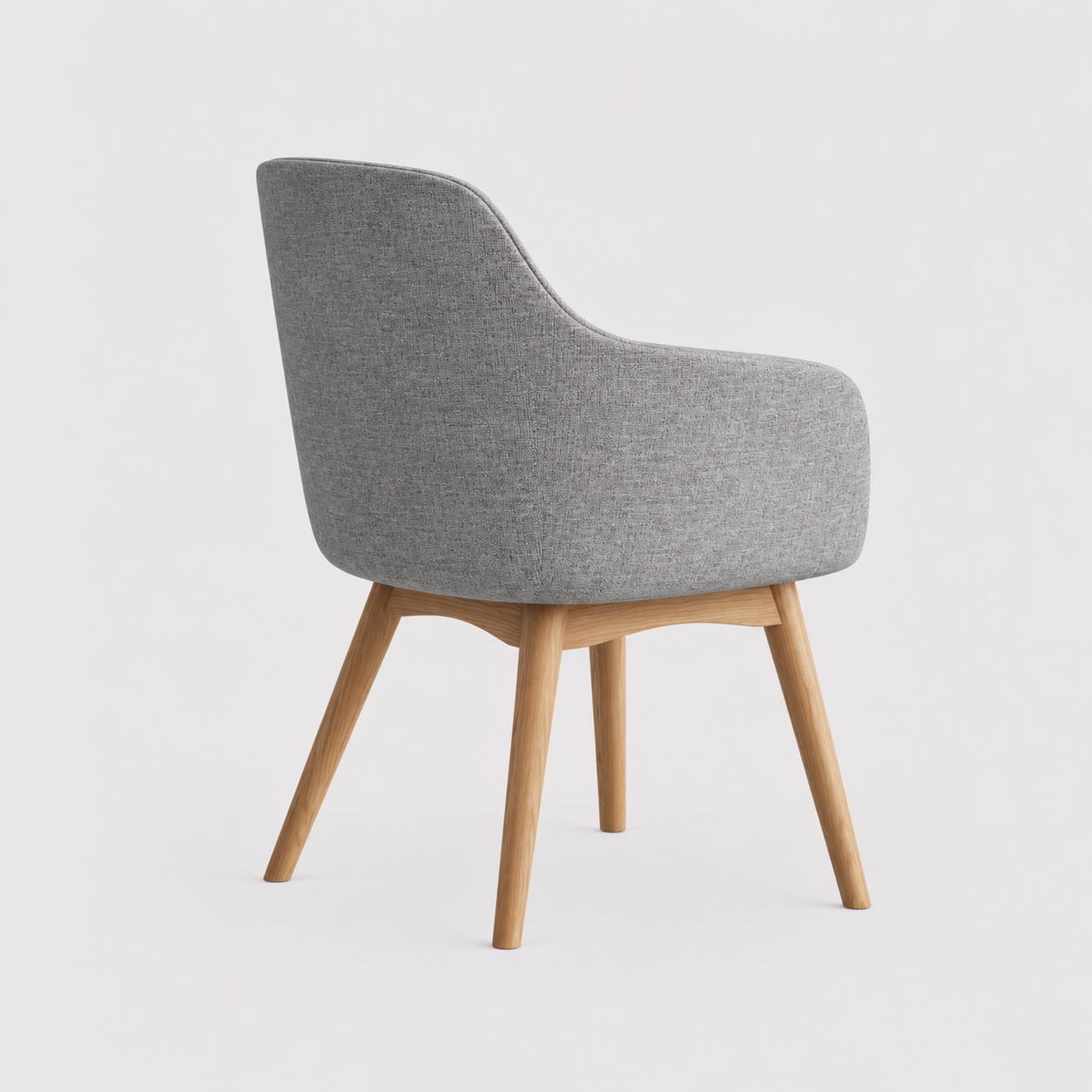 Aspen Timber 4 Leg Chair - Light Grey