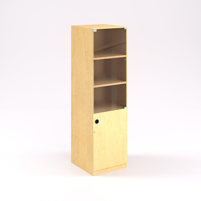 Half Cabinet Bookcase, Glass Doors (Rh) - Batger Australia