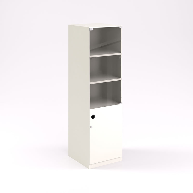Half Cabinet Bookcase, Glass Doors (Rh)