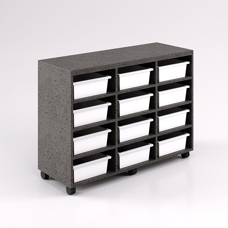 Mobile Tote Tray Unit - 12 Tray