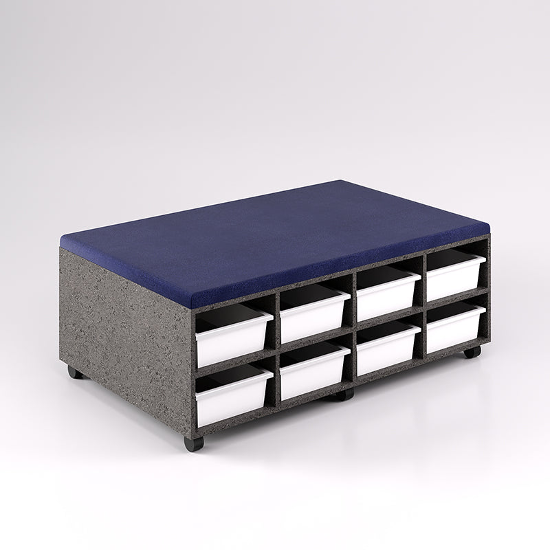 16 Tray Mobile Bench Cupboard (Double Sided)