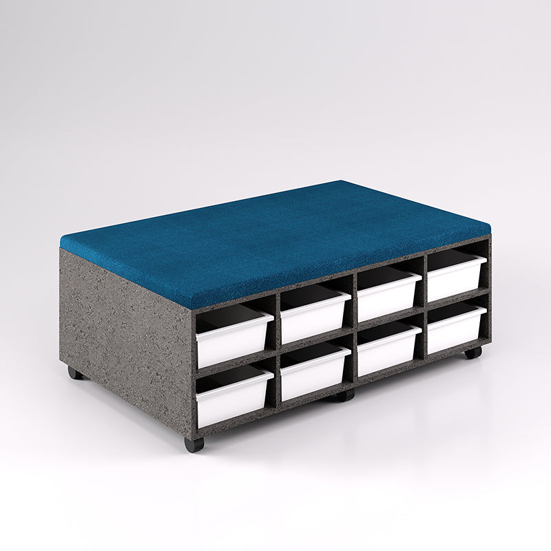 16 Tray Mobile Bench Cupboard (Double Sided)