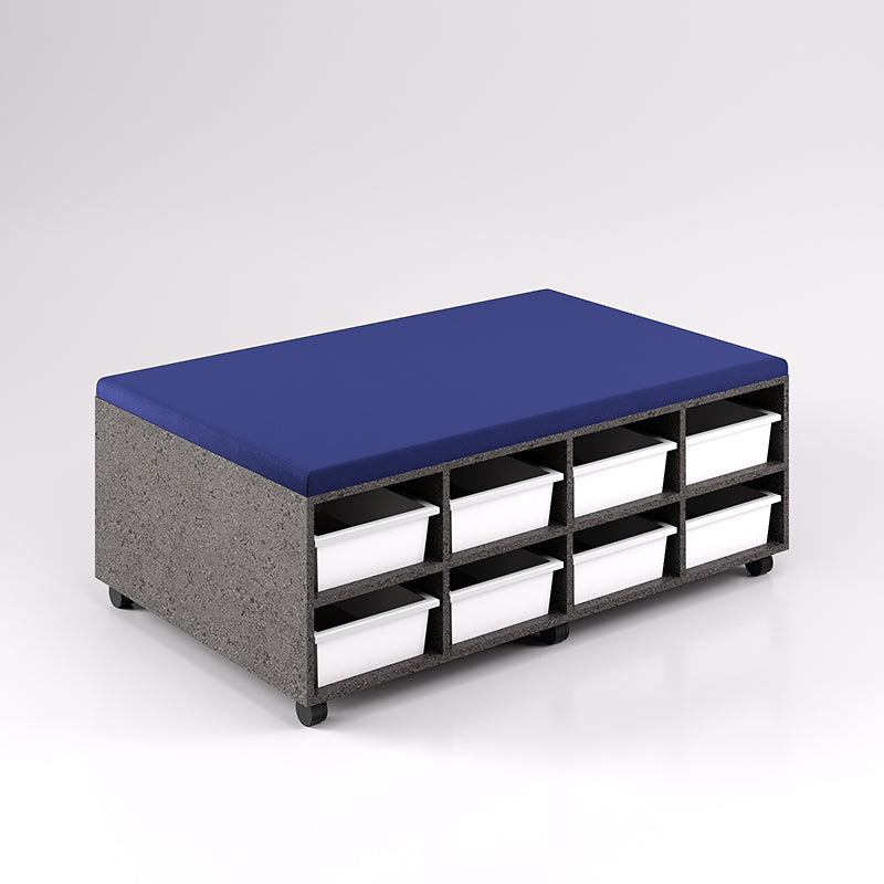 16 Tray Mobile Bench Cupboard (Double Sided)