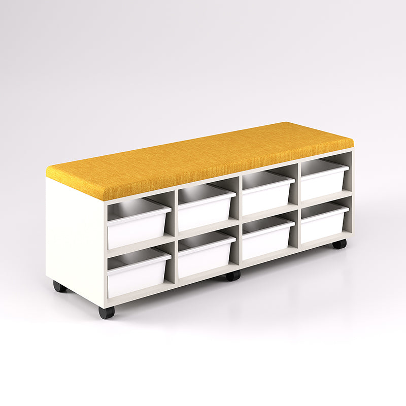 Mobile Bench Cupboard with 8 Trays (Single Sided)