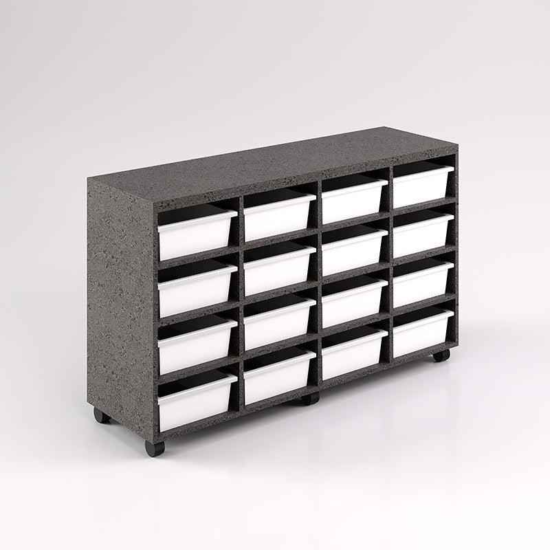 Mobile Tote Tray Unit - 16 Tray