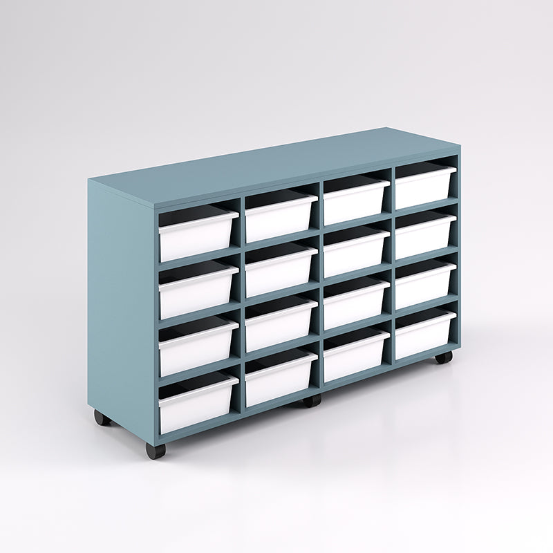 Mobile Tote Tray Unit - 16 Tray