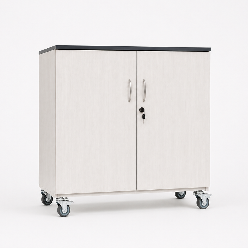 Lockable Mobile Bench - Double Door