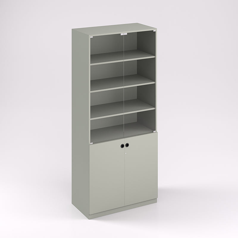 Bookcase, Glass Doors, 880 X 470 X 1800H - Batger Australia