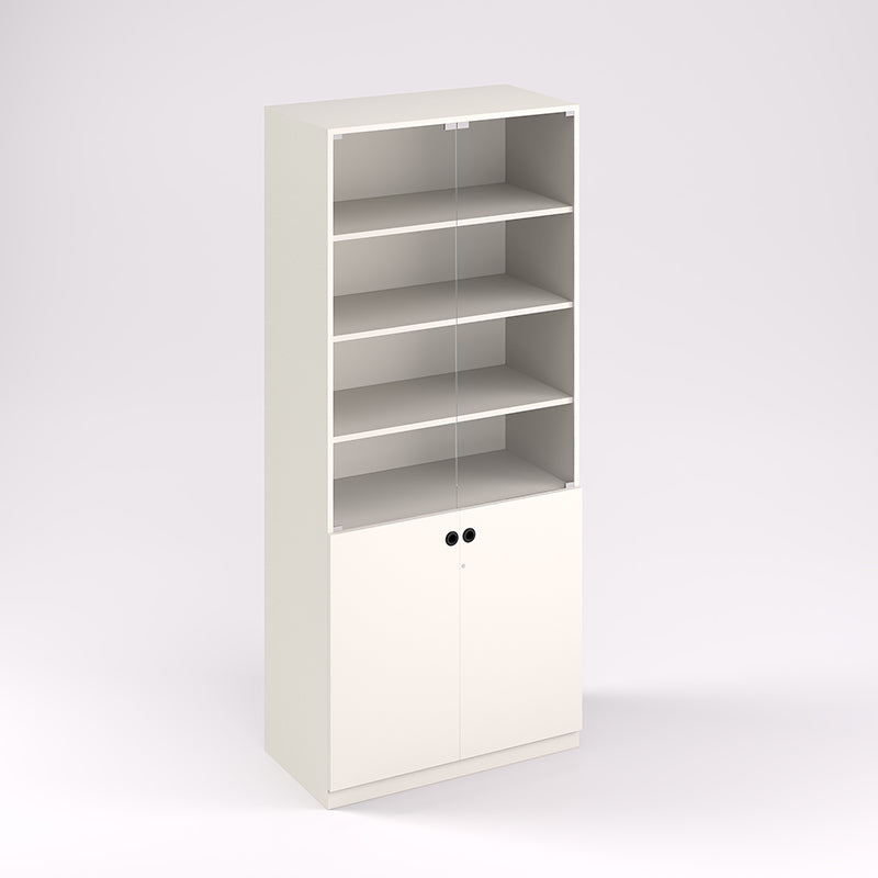 Bookcase, Glass Doors, 880 X 470 X 1800H