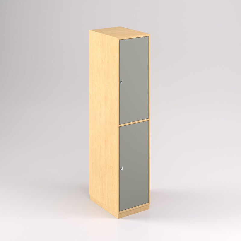 Two Door Vertical Timber Locker