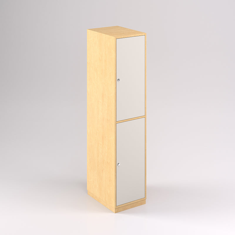 Two Door Vertical Timber Locker