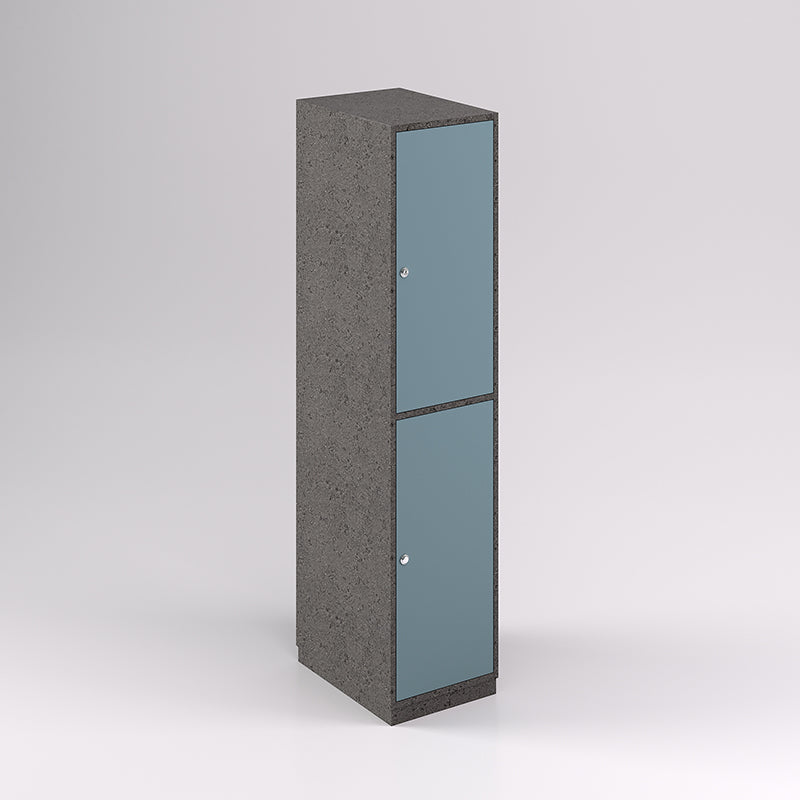 Two Door Vertical Timber Locker