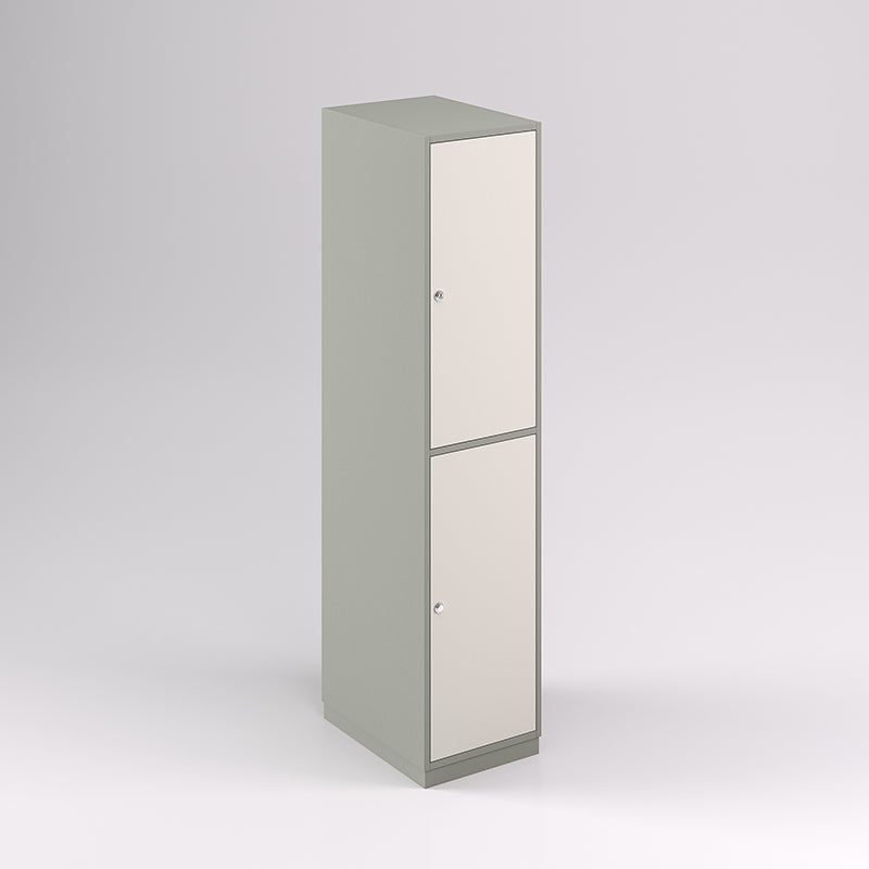 Two Door Vertical Timber Locker