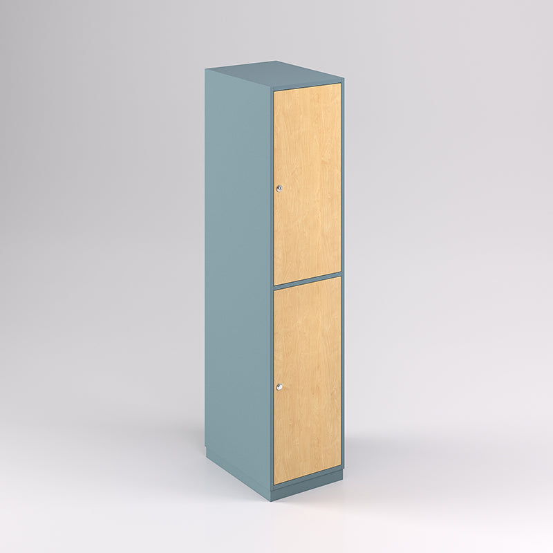 Two Door Vertical Timber Locker