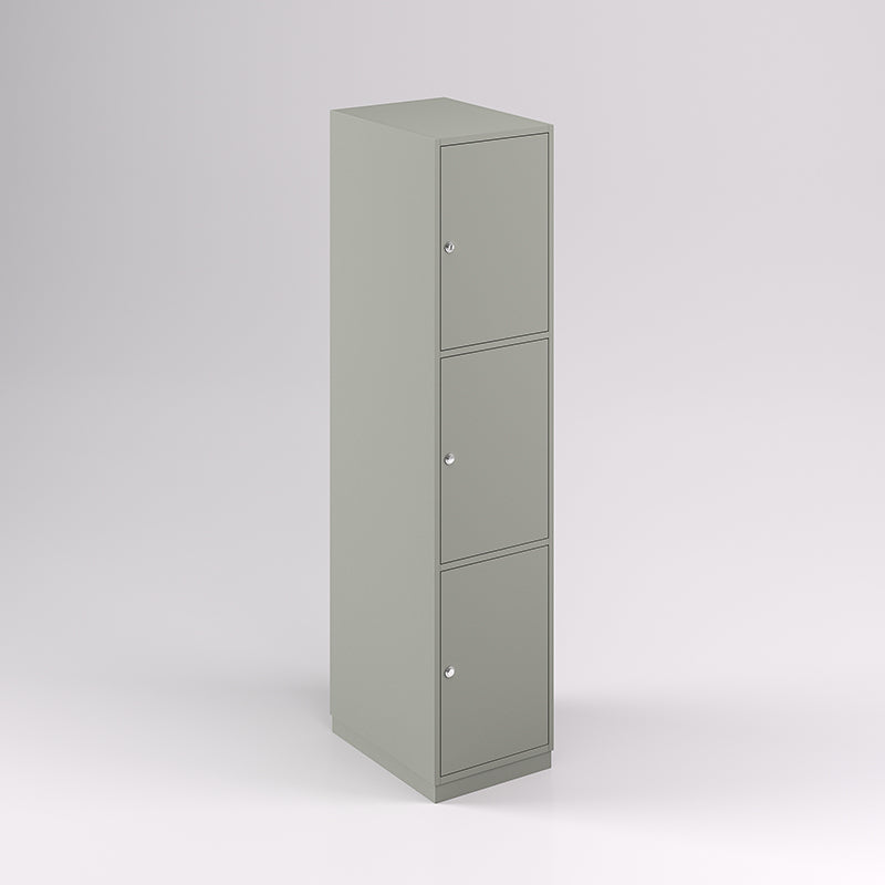 Three Door Vertical Timber Locker