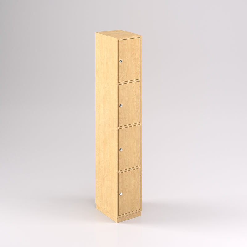 Four Door Vertical Timber Locker