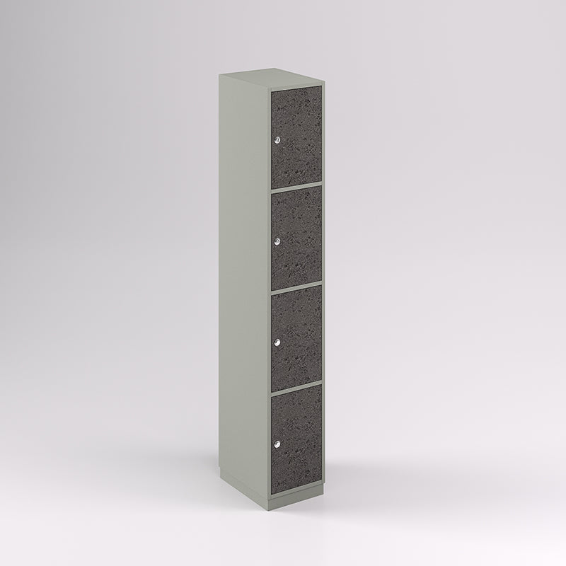 Four Door Vertical Timber Locker