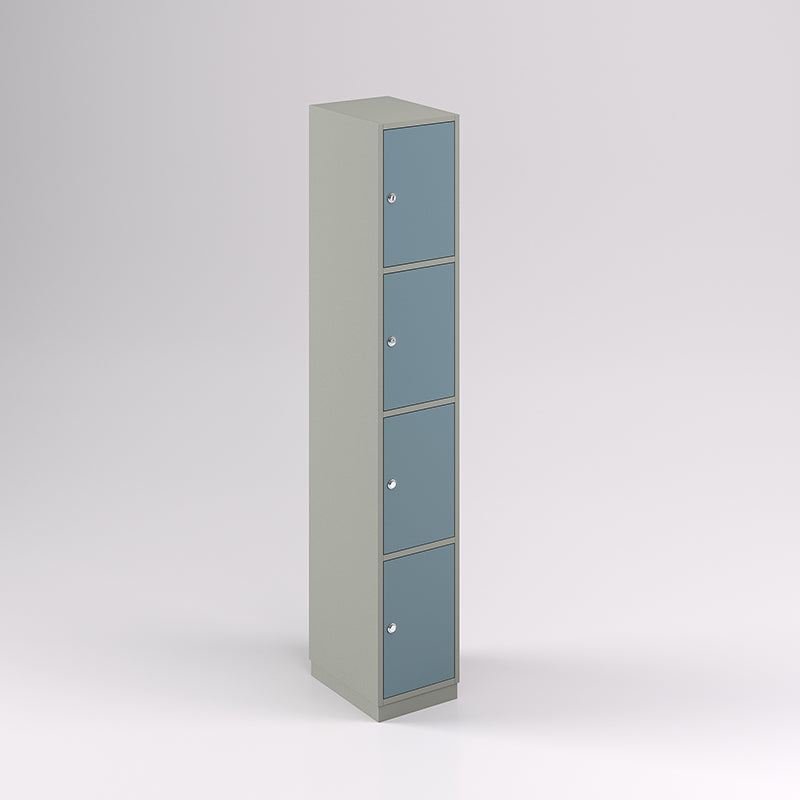 Four Door Vertical Timber Locker