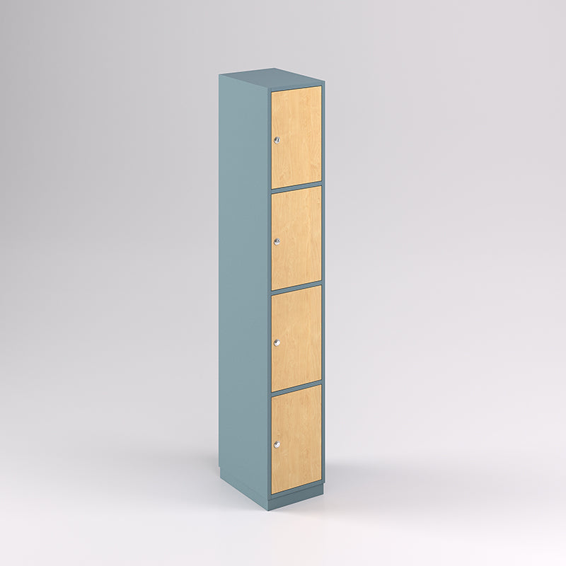 Four Door Vertical Timber Locker