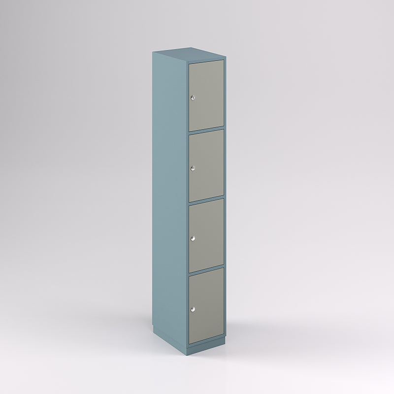 Four Door Vertical Timber Locker