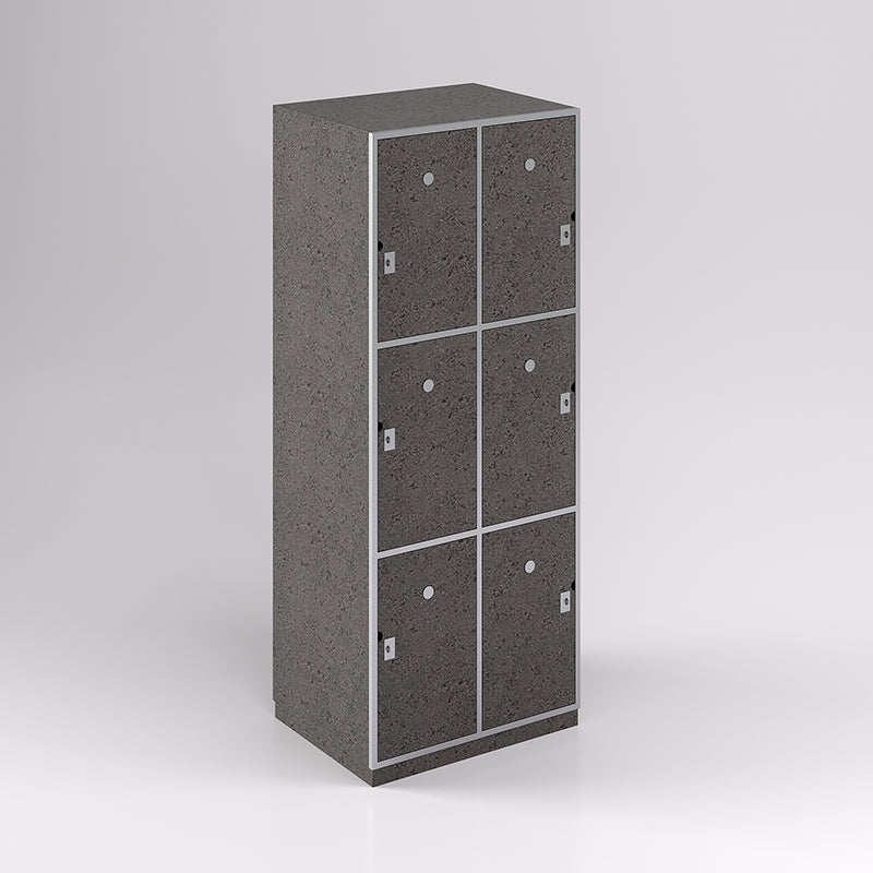 Six Door Steel Frame Locker (3H X 2W) - Batger Australia