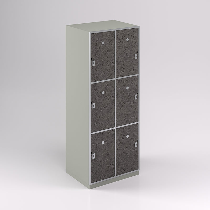 Six Door Steel Frame Locker (3H X 2W) - Batger Australia
