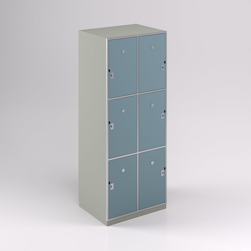 Six Door Steel Frame Locker (3H X 2W) - Batger Australia