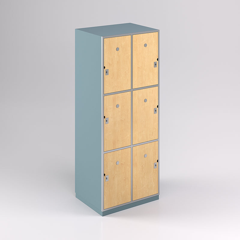 Six Door Steel Frame Locker (3H X 2W) - Batger Australia