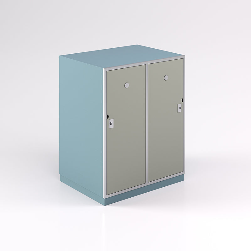 Two Door Horizontal Steel Frame Locker