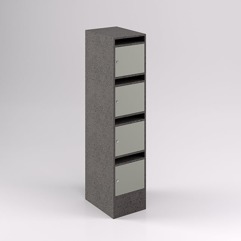 4 Door Pigeon Hole Timber Locker