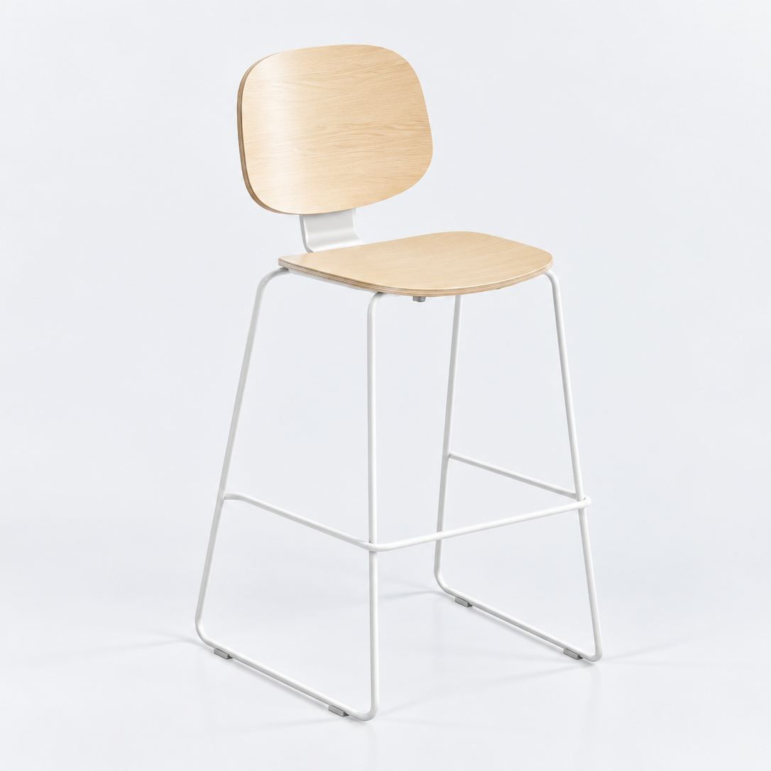 Loop Sled-base Bar Stool