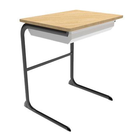 Cantilever School Desk With Tray