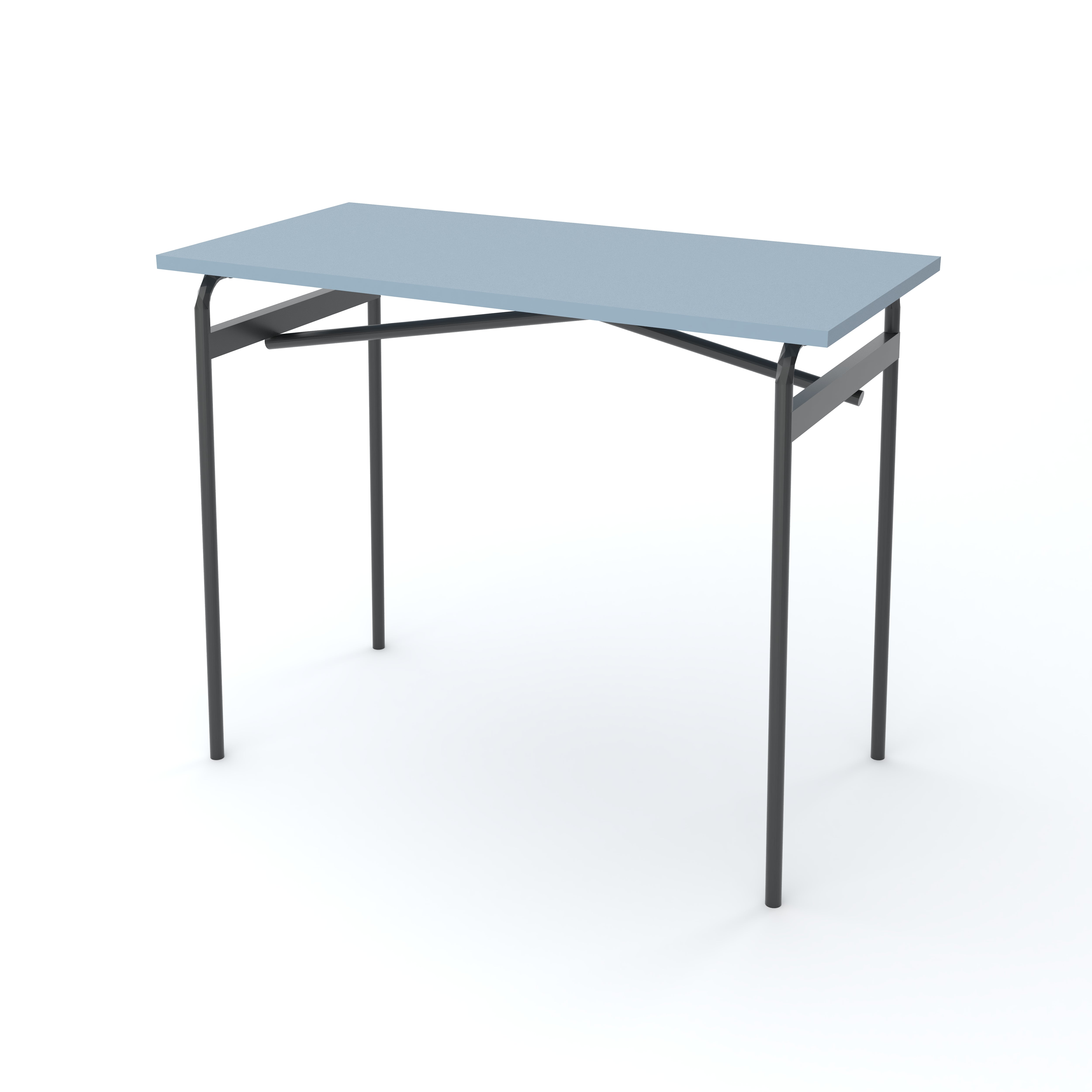 Folding Exam Table Steel Blue - Batger Australia
