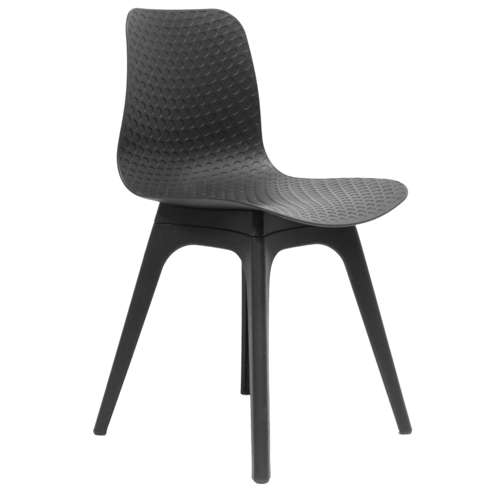Landon Chair Black Shell & Black Base - Batger Australia