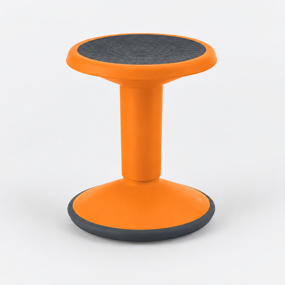 Orange Ergerite Height Adjustable Flexi Stool