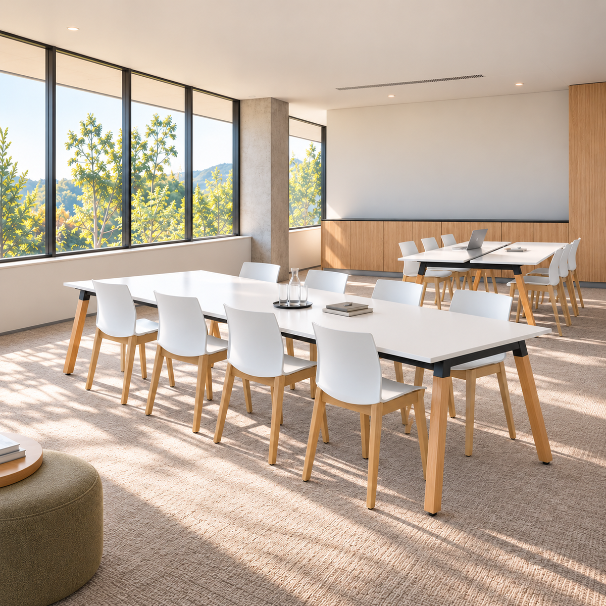 Plantation 6-Leg Boardroom Table 3600 x 1200
